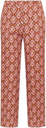 Maliparmi Graphic Orbit Trouser - Dames - Straight fit broeken - Veelkleurig - XL - Polyester - Broeken