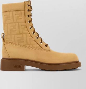Fendi calf leather ankle boots