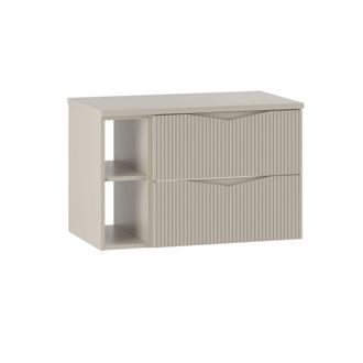 Petits Meubles Mueble bajo lavabo 2 compartimientos encimera estratificado 80.6cm