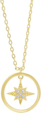 Savvy Cie Jewels Cz Dangle Necklace