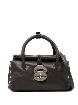 Zanellato Dark Brown Dotta Baby Satchel
