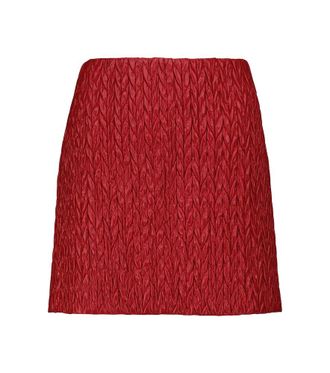 Miu Miu Quilted high-rise miniskirt
