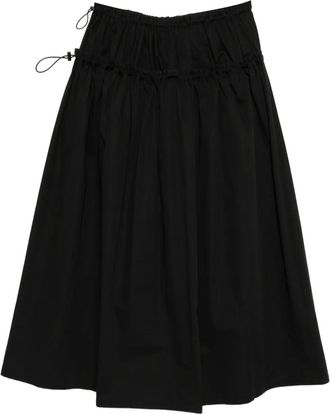 Yohji Yamamoto Gonna con coulisse - Nero