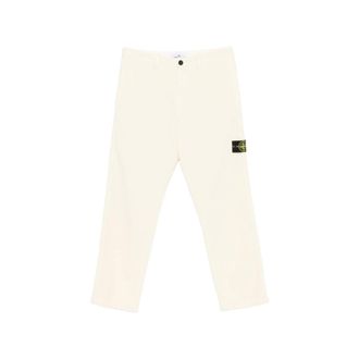 Stone Island Compass-motif Corduroy Trousers