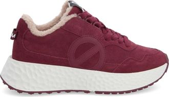 No Name Kersenrode Carter Jogger Sneakers - Dames - Sneakers - Rood - 36 EU - Katoen - Schoenen