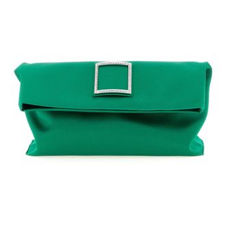Roger Vivier Trompette Clutch - female - Roger Vivier - Shoulder Bags - Green - ONE SIZE - Bags