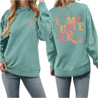 Generic In My Auntie Era Sweatshirt Cool Aunt Sweatshirt Retro Auntie Sweater Women Crewneck Pullover Tops Auntie Gift Shirts