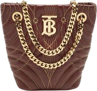 Burberry Pre-owned Shoulder Bags, female, Red, Size: ONE SIZE Pre-owned Leather Shoulder Bag