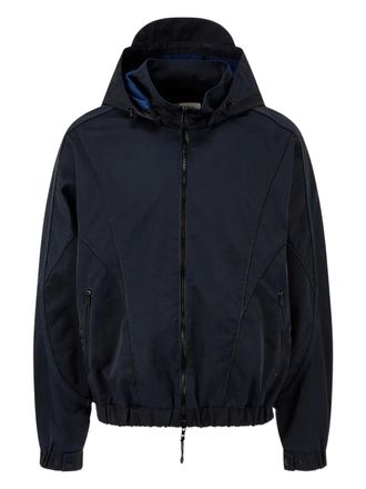 TOMBOY hooded zip-up jacket - unisex - Nylon - M - Black