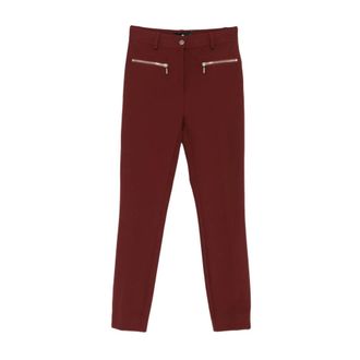Etro Broeken, Dames, Paars, S, Paarse Slim-Fit Stretch Broek