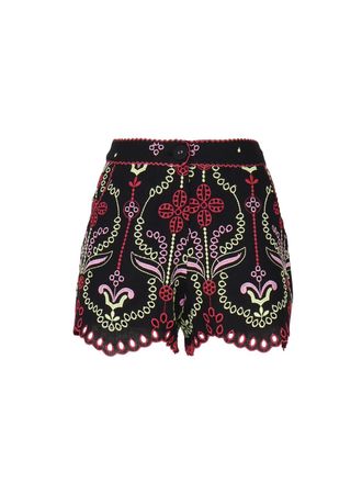 Charo Ruiz Ibiza Kira Shorts In Cotton And Linen Blend