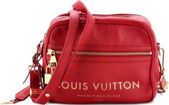 Louis Vuitton Flight Paname Takeoff Bag Leather shoulder bag - Rosso