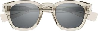 Saint Laurent Sunglasses Sl 746 004 Beige/Silver Unisex