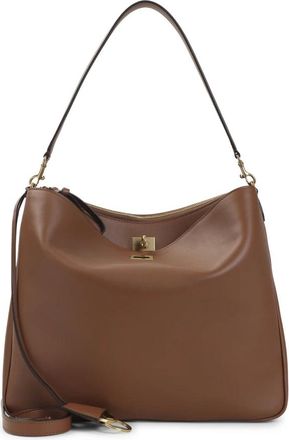 Balenciaga Tassen, Dames, Bruin, ONE Size, Leer, Rodeo Hobo M Schoudertas