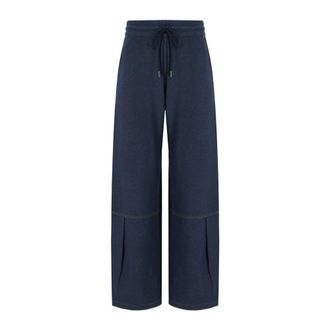 Max Mara Wide Trousers, female, Blue, XS, Panfilo Trousers