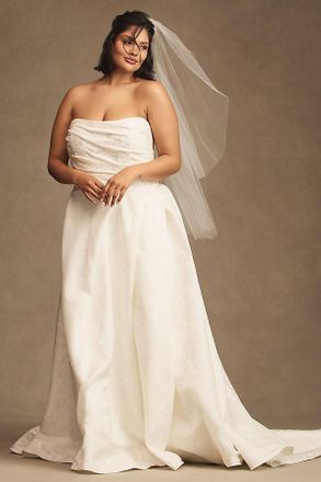 Watters Wtoo by Watters Phoebe Strapless Draped A-Line Wedding Gown