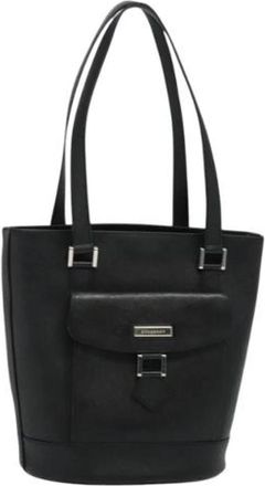 Burberry Tweedehands leren handtassen - Dames - Vintage Shopper - Zwart - ONE Size - Leer - Vintage