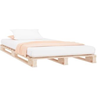 vidaXL Pallet Bed without Mattress 90x200 cm Solid Wood Vidaxl