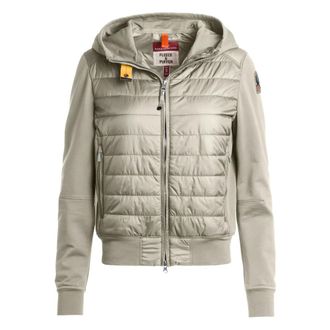 Parajumpers Winter Jackets, female, Green, Size: M Caelie Hybrid Sweat