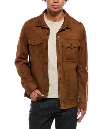 Isaia Suede Overshirt