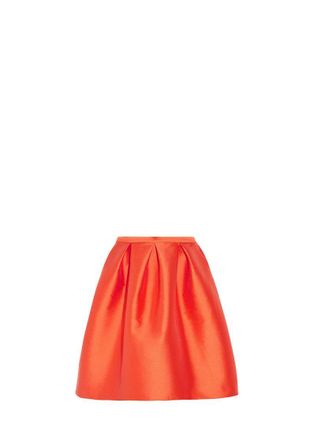 Iris and Ink Olivia satin-twill skirt Size XS