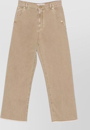 Darkpark denim high-rise wide-leg jeans