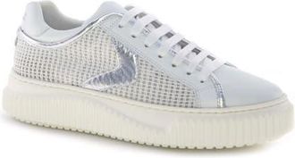 Voile Blanche Herika Mesh Sneaker in White Silver at Nordstrom, Size 11Us