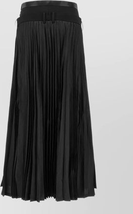 Junya Watanabe wool pleated hybrid wide-leg trousers