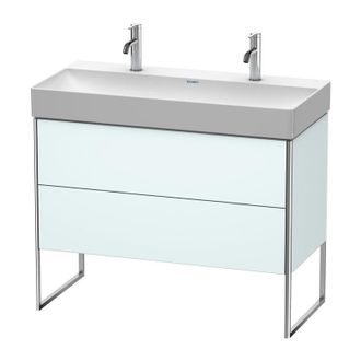 Duravit Duravit Xsquare Mueble De Pie 98,4x46,0 Cm, 2 Cajones, Para Lavabo Durasquare 235310, Color (frente/cuerpo): Azul Claro Mate - Xs444400909