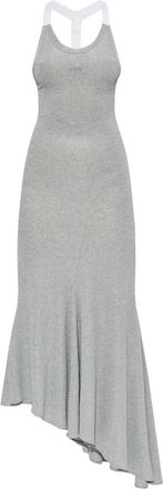 Off-white Abito midi a coste - Grigio