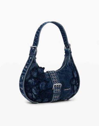 Desigual Blue - Borsa in denim blu