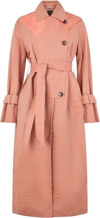 Moorer Edith Lange Jas - Dames - Trenchcoats - Roze - XS - Polyester - Jassen