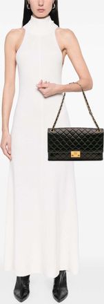 Chanel Pre-owned Womens Quilted Leather Shoulder Bag - Black - One Size