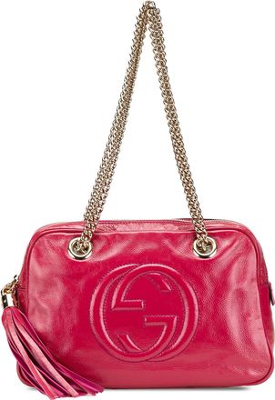 Gucci Pre-owned Womens Soho Shoulder Bag Embossed - Poppy Leather - One Size