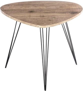 Atmosphera Atmosphera - Tavolino in metallo neile 69x54cm cr&eacute;ateur dint&eacute;rieur