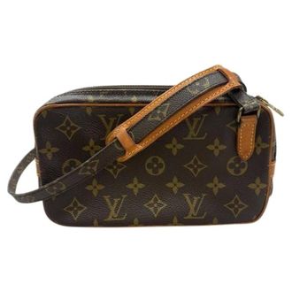 Louis Vuitton Pre-owned Cross Body Bags, female, Brown, Size: ONE SIZE Pre-owned Marly Bandouliere Monogram Shoulder Bag