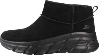 Skechers Bobs B Flex Hi - Hi Frost - Dames - Enkellaarsjes - Zwart - 38 EU - Leer - Schoenen