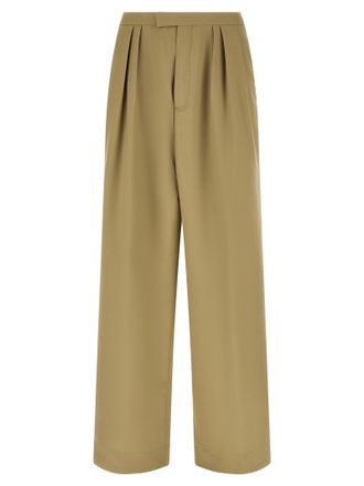 Dries Van Noten Bicolor Wool Casual Mens Pants