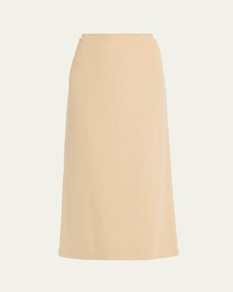 Lafayette 148 New York Cashmere-Blend Midi Pencil Skirt