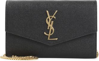 Saint Laurent Wallets & Cardholders, female, Black, Size: ONE SIZE Uptown Chain Wallet