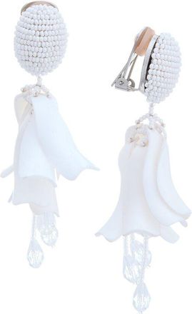 Oscar De La Renta Petal Dangle Earrings