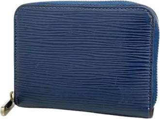 Louis Vuitton Vintage, unisex, Blauw, ONE Size, Leer, Pre-owned Coin Case