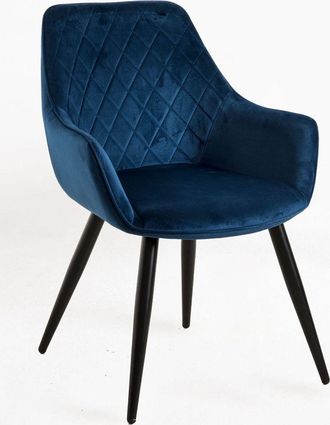 Regalos Miguel Sillas Comedor - Silla Kres Terciopelo - Azul