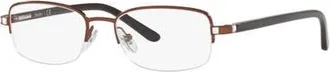 Sferoflex 49mm Rectangle optical glasses in Copper at Nordstrom