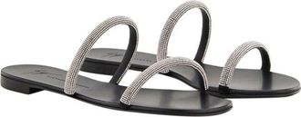 Giuseppe Zanotti Croisette double-strap Crystal Sandals Size 40