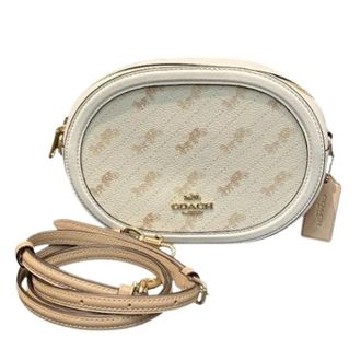 Coach Pre-owned Cross Body Bags, female, Beige, Size: ONE SIZE Pre-owned PVC Leather Shoulder Bag C4057