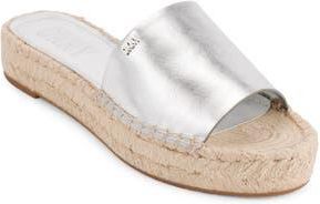 DKNY Camillo Platform Slide Sandal in Silver at Nordstrom Rack, Size 9.5