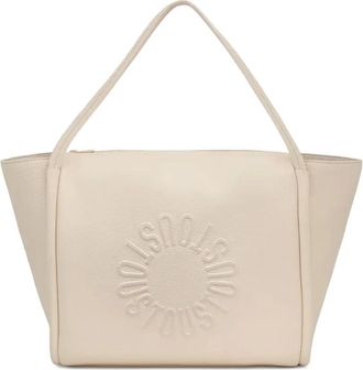 Tous Borsa tote grande con logo goffrato - Toni neutri