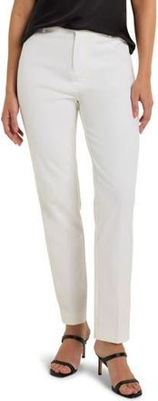 Nic+Zoe Copley Stretch Cotton Blend Pants in Paper White at Nordstrom Rack, Size 16P