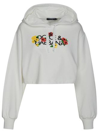 Dolce & Gabbana White Cotton Sweatshirt